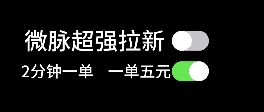 （11580期）微脉超强拉新， 两分钟1单， 一单利润5块，适合小白-369资源站