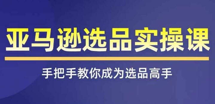 亚马逊选品实操课程，快速掌握亚马逊选品的技巧，覆盖亚马逊选品所有渠道-369资源站