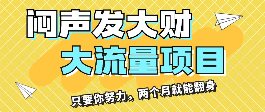 （11688期）闷声发大财，大流量项目，月收益过3万，只要你努力，两个月就能翻身-369资源站