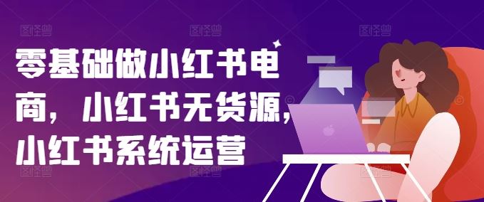 零基础做小红书电商，小红书无货源，小红书系统运营-369资源站