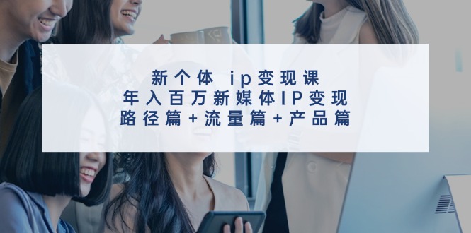 （11971期）新个体 ip变现课，年入百万新媒体IP变现，路径篇+流量篇+产品篇-369资源站