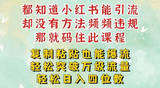 小红书靠复制粘贴一周突破万级流量池干货，以减肥为例，每天稳定引流变现四位数【揭秘】-369资源站